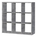 Maurice 3x3 Storage Unit in Concrete Grey
