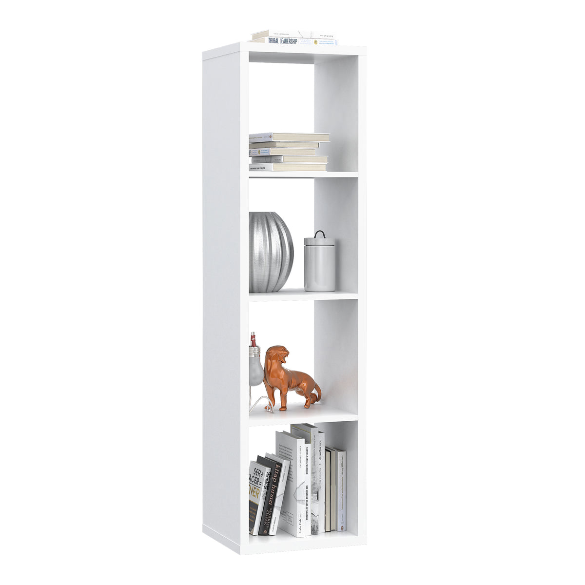 Maurice 3 Shelves Storage Unit in Matt White