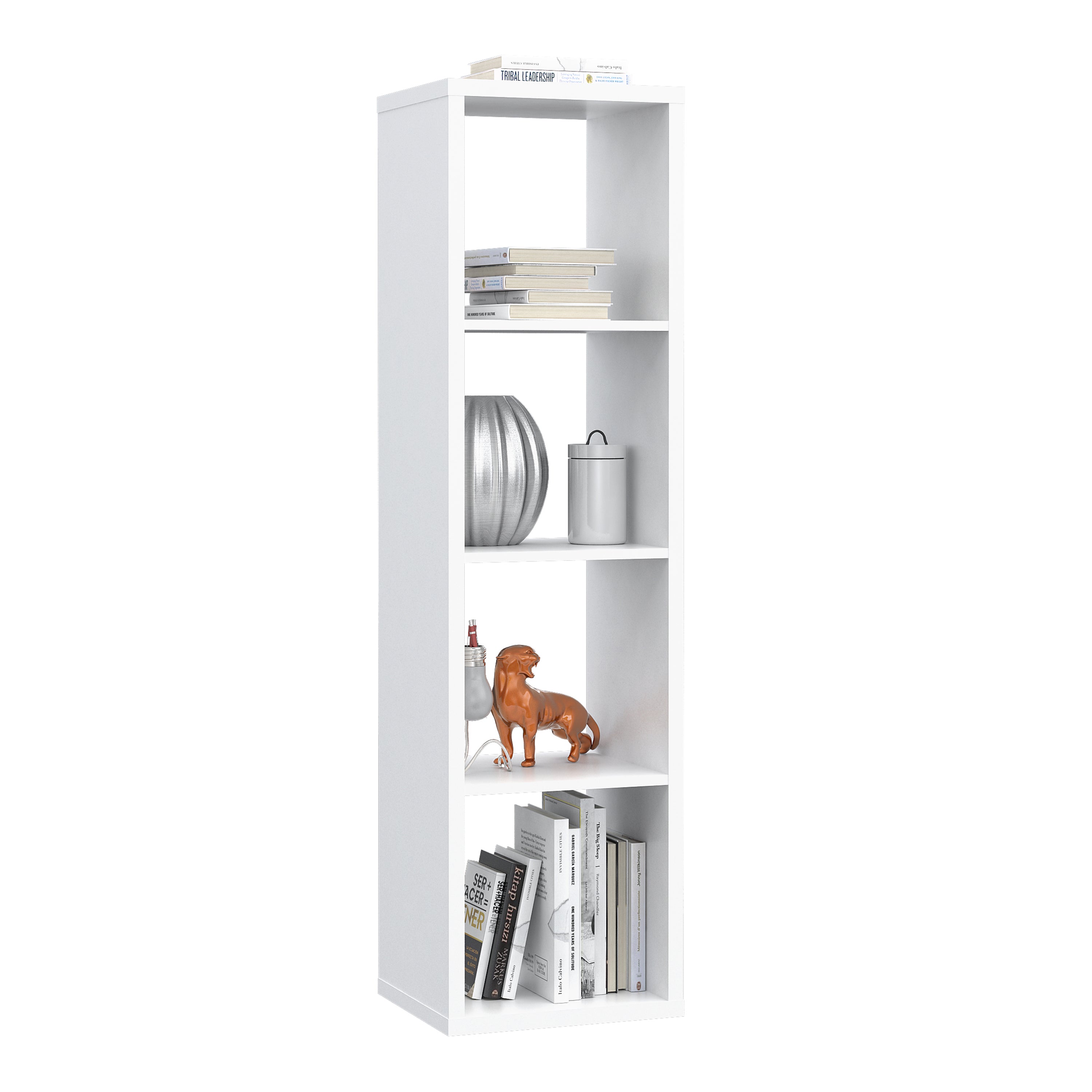 Maurice 3 Shelves Storage Unit in Matt White