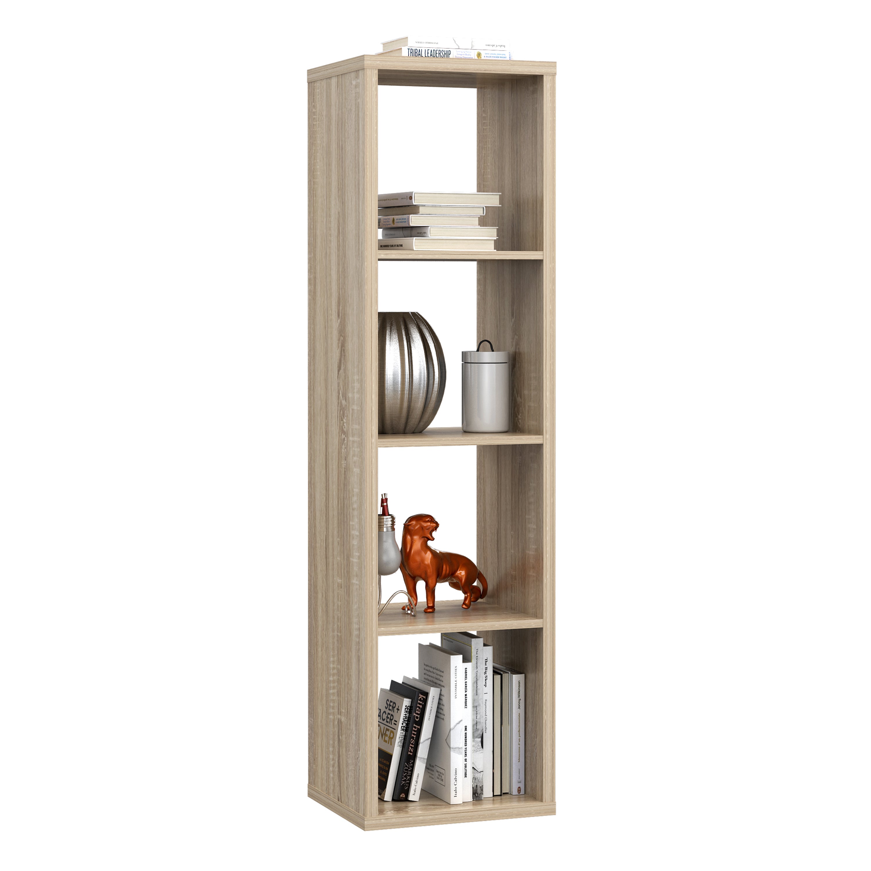 Maurice 3 Shelves Storage Unit in Sonoma Oak