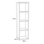 Maurice 3 Shelves Storage Unit in Sand Oak