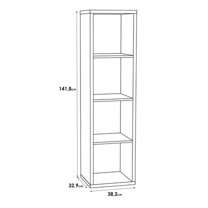Maurice 3 Shelves Storage Unit in Sand Oak