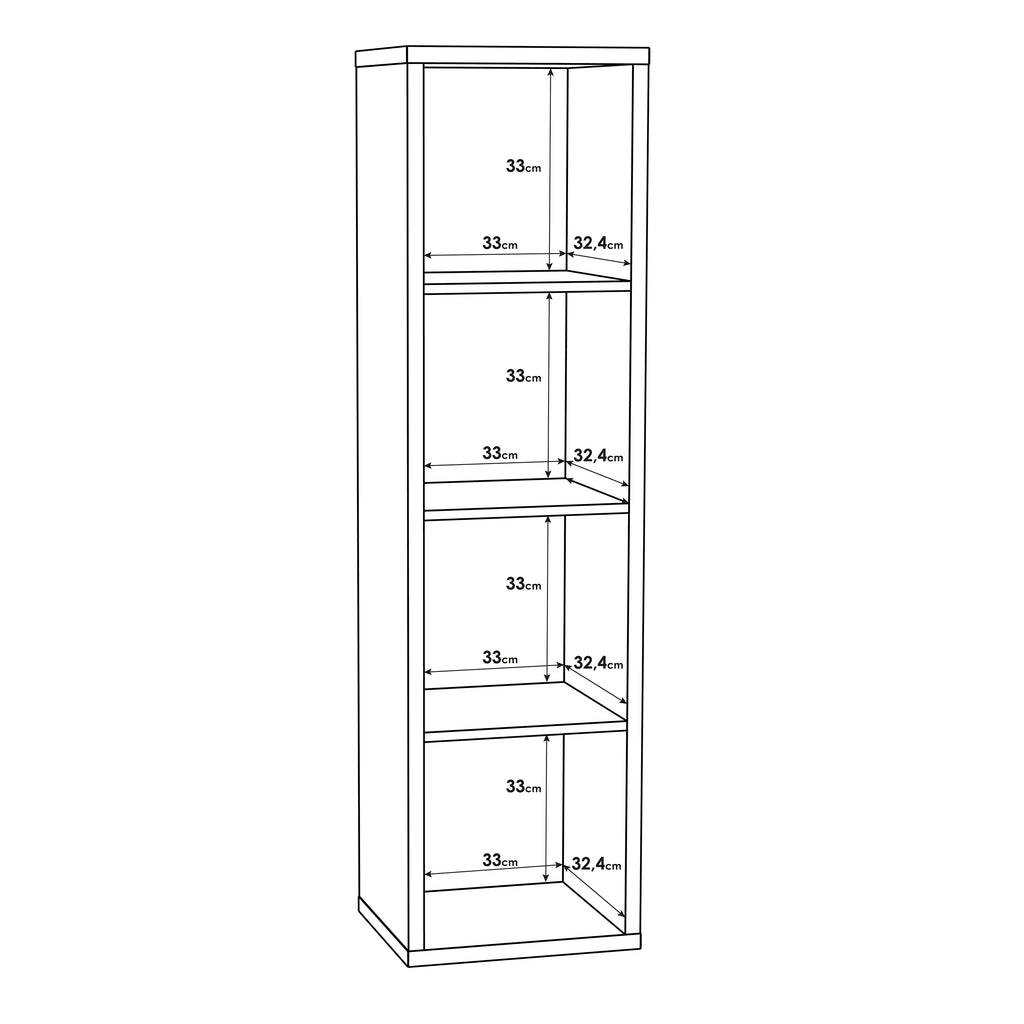 Maurice 3 Shelves Storage Unit in Sand Oak