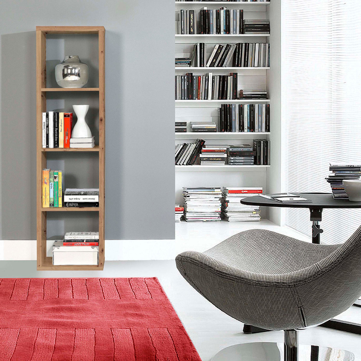 Maurice 3 Shelves Storage Unit in Artisan Oak