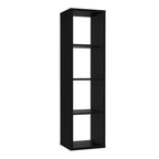 Maurice 3 Shelves Storage Unit in Matt Black