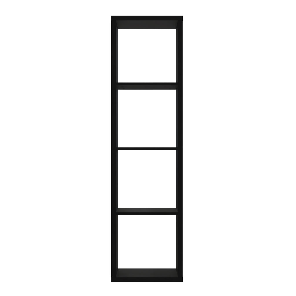 Maurice 3 Shelves Storage Unit in Matt Black