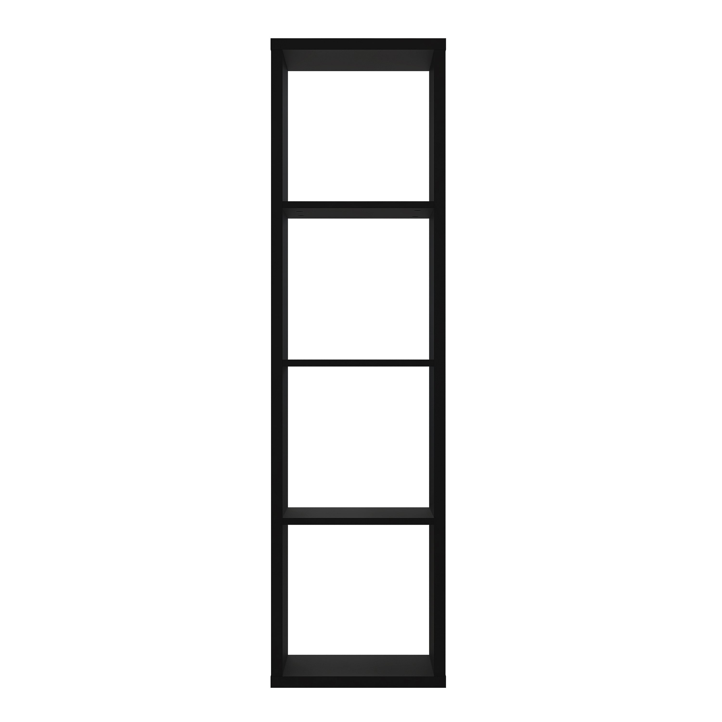 Maurice 3 Shelves Storage Unit in Matt Black