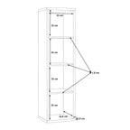 Maurice 3 Shelves Storage Unit in Matt Black