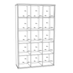 Maurice 3x5 Storage Unit in Matt White