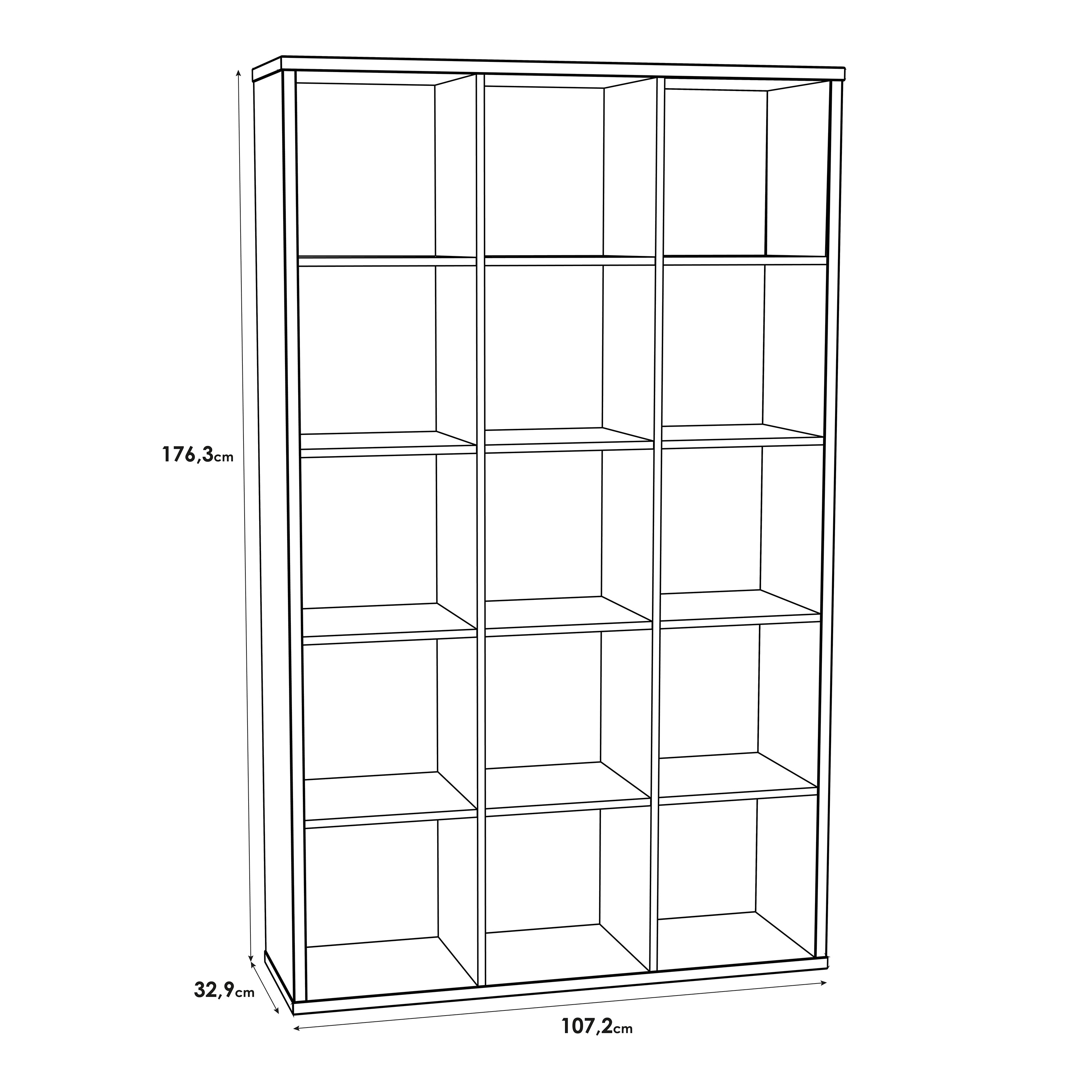 Maurice 3x5 Storage Unit in Sonoma Oak