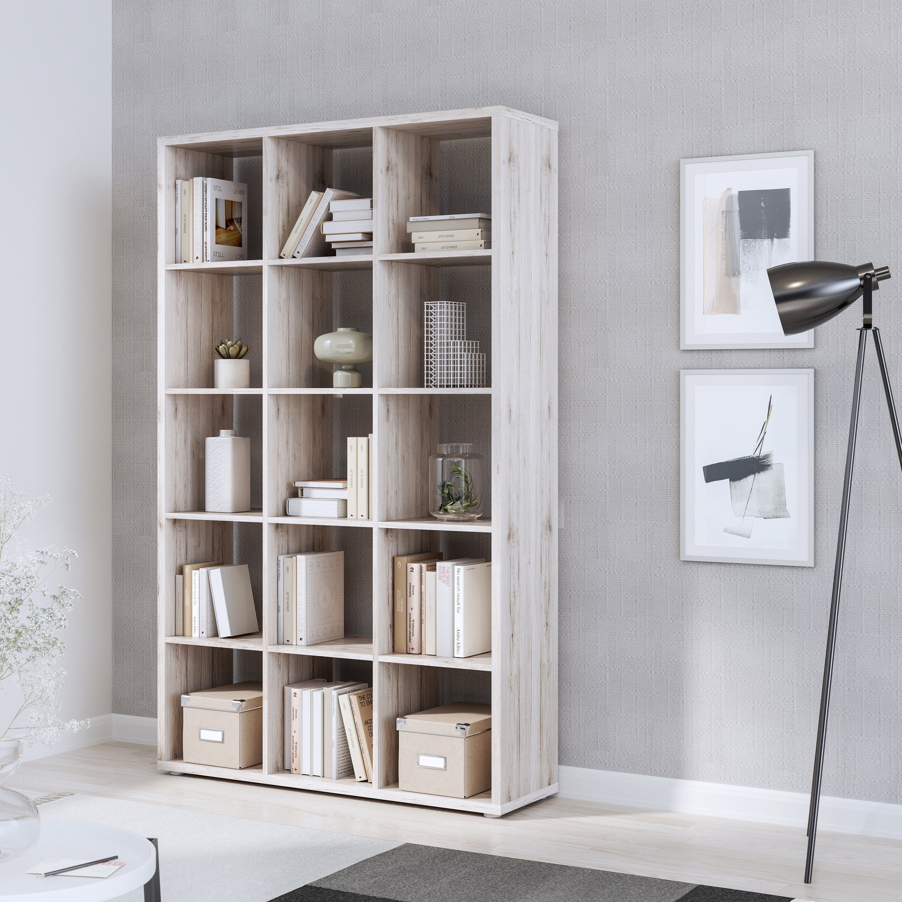 Maurice 3x5 Storage Unit in Sand Oak