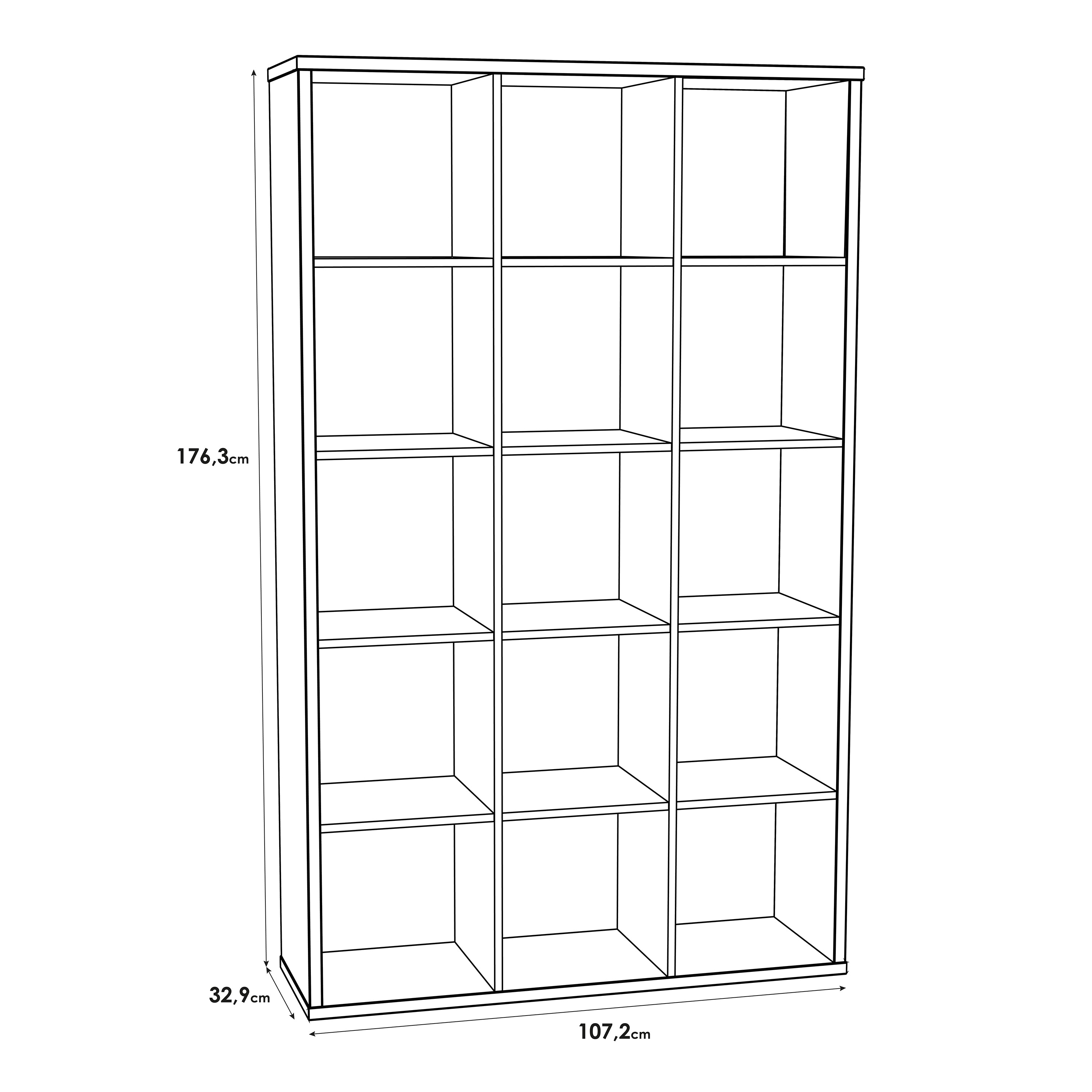Maurice 3x5 Storage Unit in Sand Oak