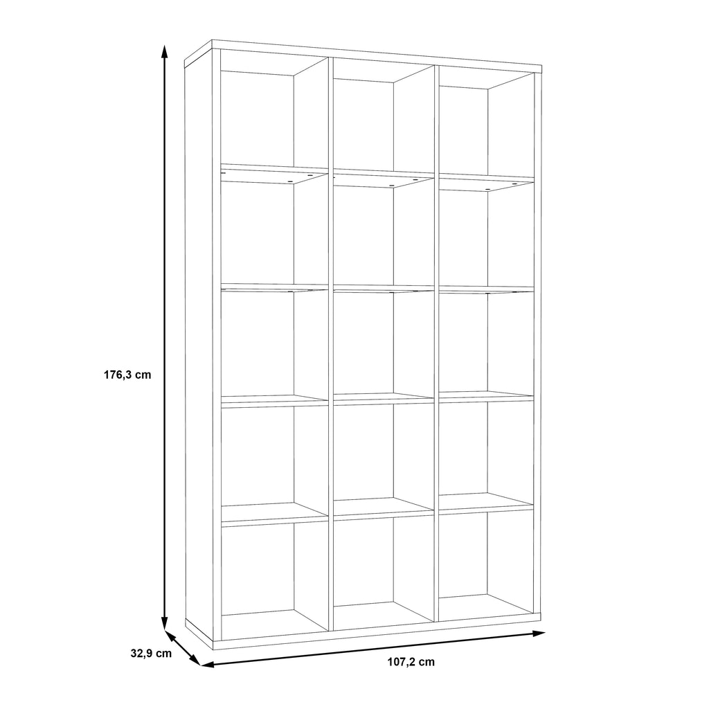 Maurice 3x5 Storage Unit in Matt Black