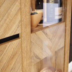 Nico Sideboard in Spica Oak/Matt Black/Bartex Oak