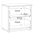 Serena Bedside in White/White High Gloss
