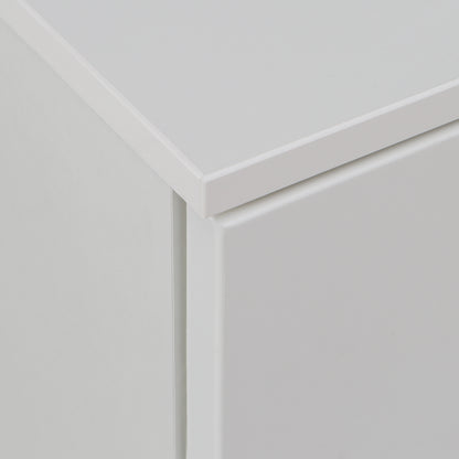 Serena 4 Chest of Drawers 1 Door in White/White High Gloss