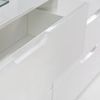 Serena Abstract Chest of in White/White High Gloss