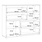 Serena Abstract Chest of in White/White High Gloss