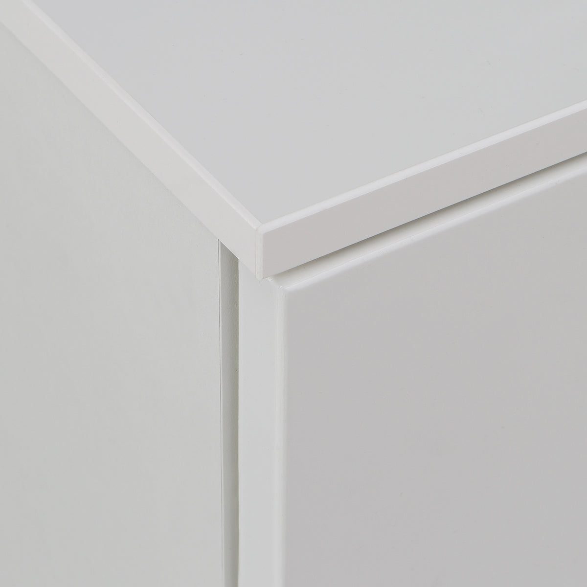 Serena Abstract Chest of in White/White High Gloss