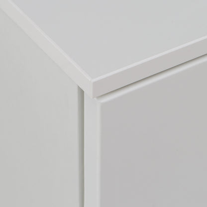 Serena Abstract Chest of in White/White High Gloss