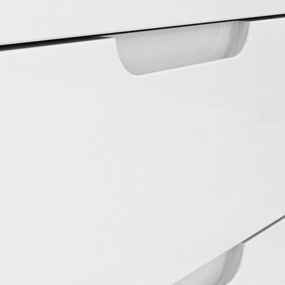 Serena Abstract Chest of in White/White High Gloss