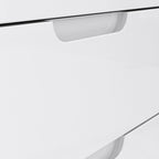 Serena Chest of 6 Drawers in White/White High Gloss