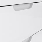 Serena TV Unit  in White/White High Gloss
