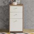 Brent Storage Cabinet 2 Drawers 1 Door in Artisan Oak/White