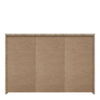 Brent Storage Cabinet with 2 Drawers and 5 Doors in Artisan Oak/White
