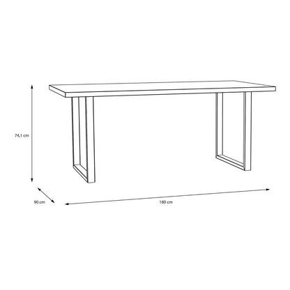 Nico Dining Table in Bartex Oak