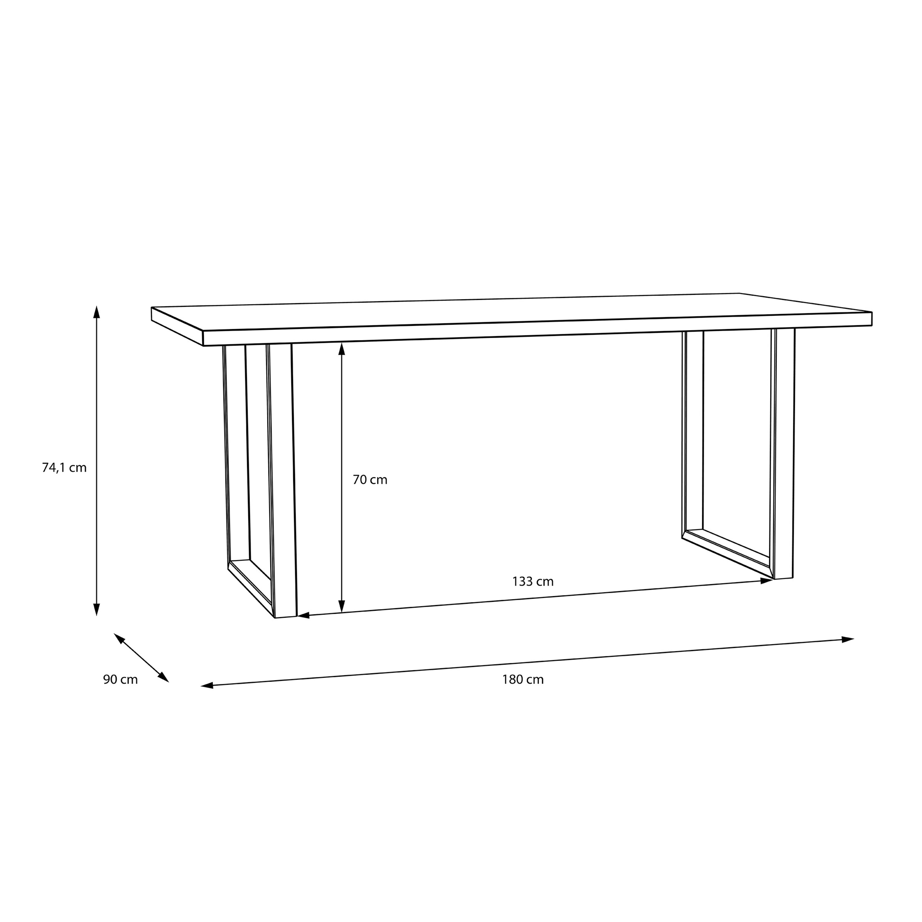 Nico Dining Table in Bartex Oak