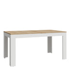 Balmoral Extending Dining Table 160-207cm in Riviera Oak/White