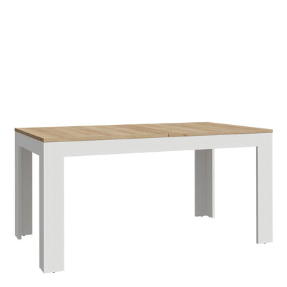 Balmoral Extending Dining Table 160-207cm in Riviera Oak/White