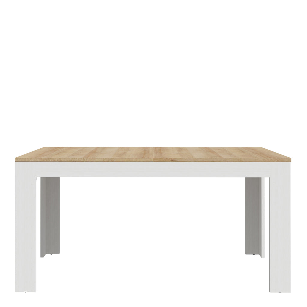 Balmoral Extending Dining Table 160-207cm in Riviera Oak/White