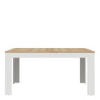 Balmoral Extending Dining Table 160-207cm in Riviera Oak/White