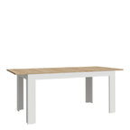 Balmoral Extending Dining Table 160-207cm in Riviera Oak/White