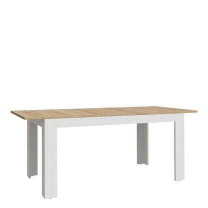 Balmoral Extending Dining Table 160-207cm in Riviera Oak/White