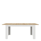 Balmoral Extending Dining Table 160-207cm in Riviera Oak/White