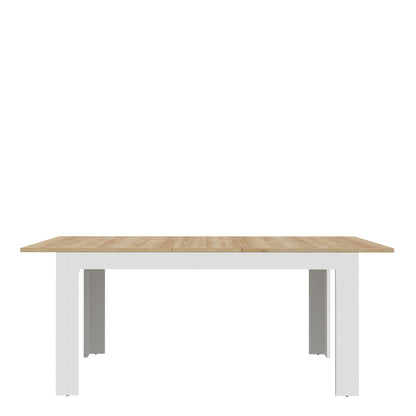 Balmoral Extending Dining Table 160-207cm in Riviera Oak/White