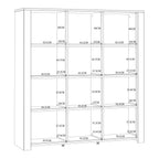 Balmoral Large Display Cabinet inc. 4x LED Lights in Riviera Oak/White