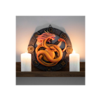 Litha Dragon Resin Wall Plaque by Anne Stokes