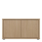 Alyson Bench with 2 Doors Push-to-Open in Elegancia Oak