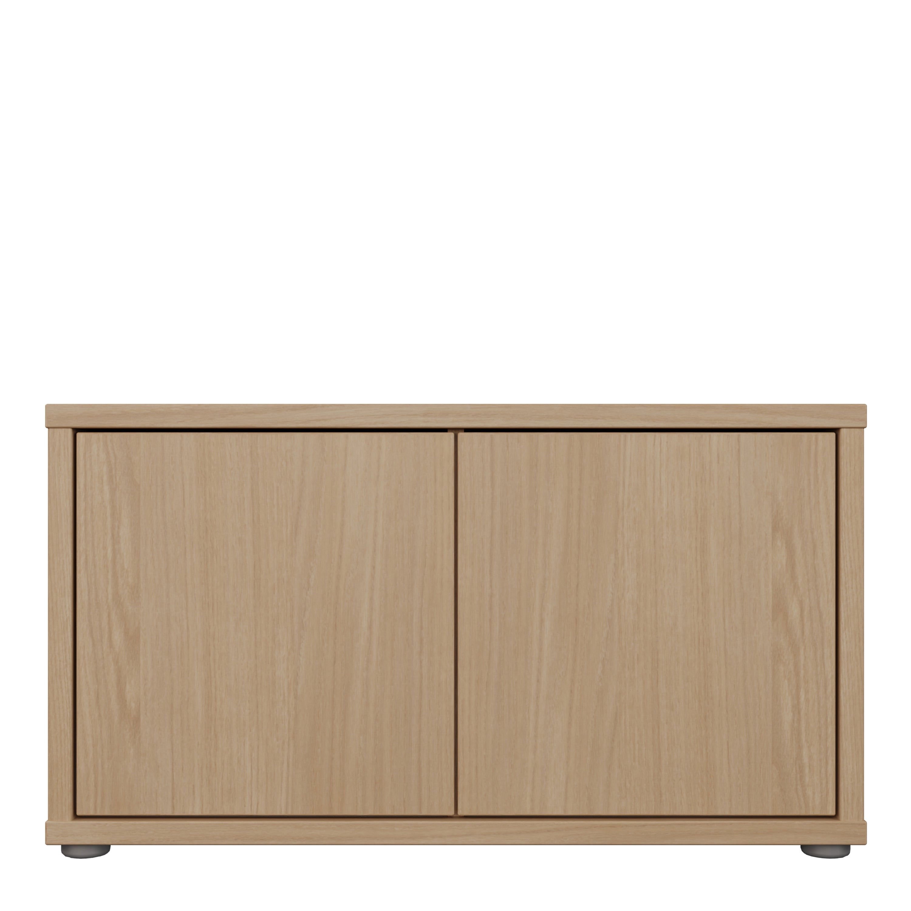 Alyson Bench with 2 Doors Push-to-Open in Elegancia Oak