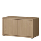 Alyson Bench with 2 Doors Push-to-Open in Elegancia Oak