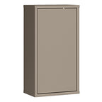 Alyson Mounted Storage Cupboard with 1 Door Push-to-Open in Taupe
