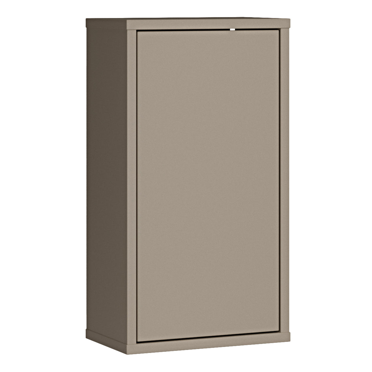 Alyson Mounted Storage Cupboard with 1 Door Push-to-Open in Taupe