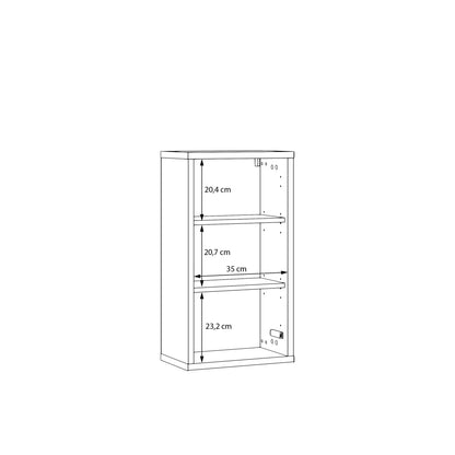 Alyson Mounted Storage Cupboard with 1 Door Push-to-Open in Taupe