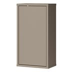 Alyson Mounted Storage Cupboard with 1 Door Push-to-Open in Taupe
