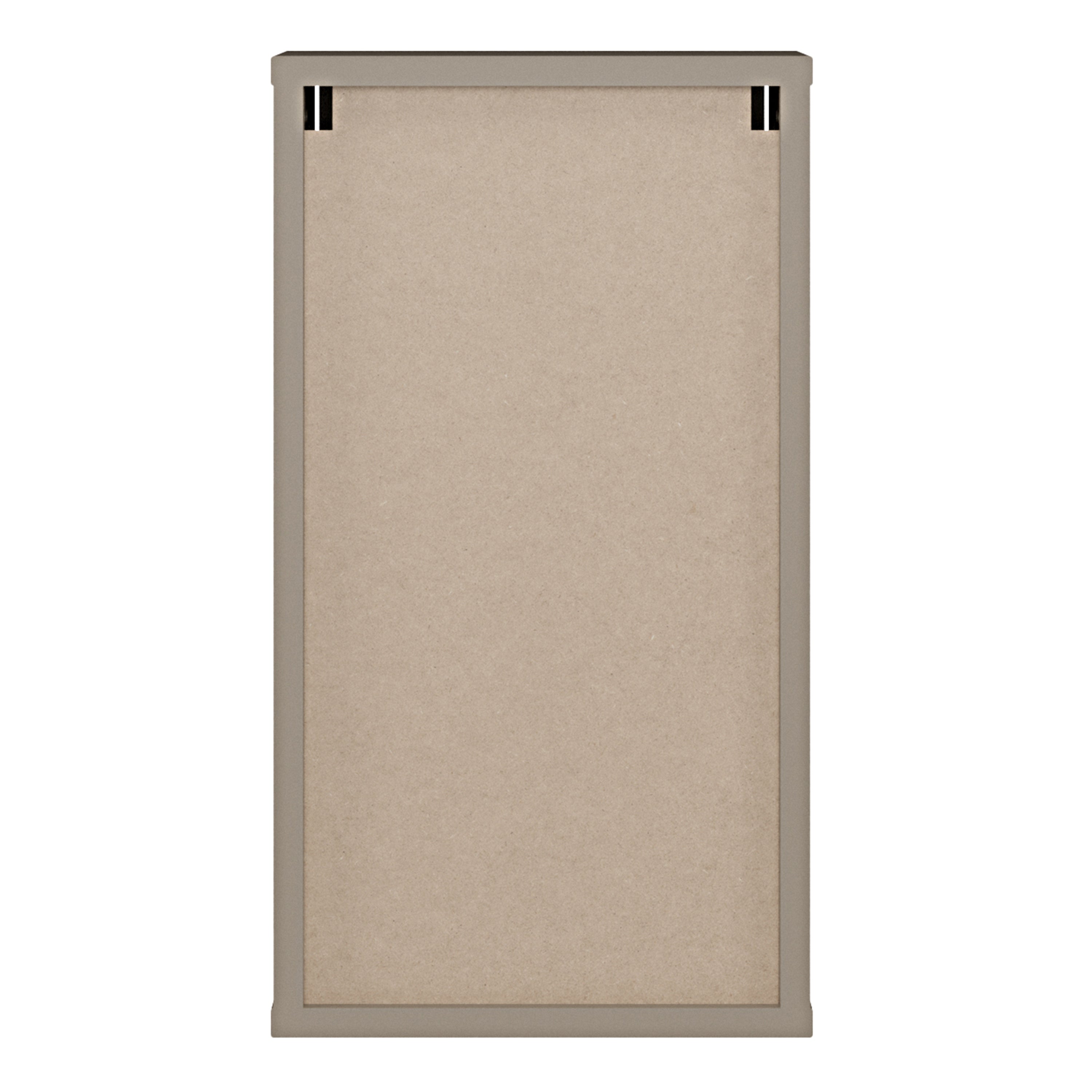 Alyson Mounted Storage Cupboard with 1 Door Push-to-Open in Taupe