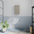 Alyson Mounted Storage Cupboard with 1 Door Push-to-Open in Taupe
